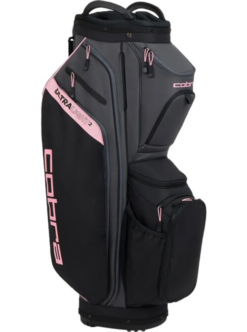 Cobra Ultralight 2 Cart Bag zwart, roségoud