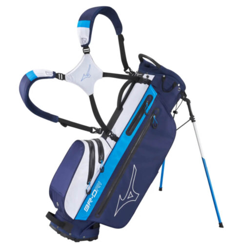 Mizuno BR-DRI Stand Bag Blauw Wit